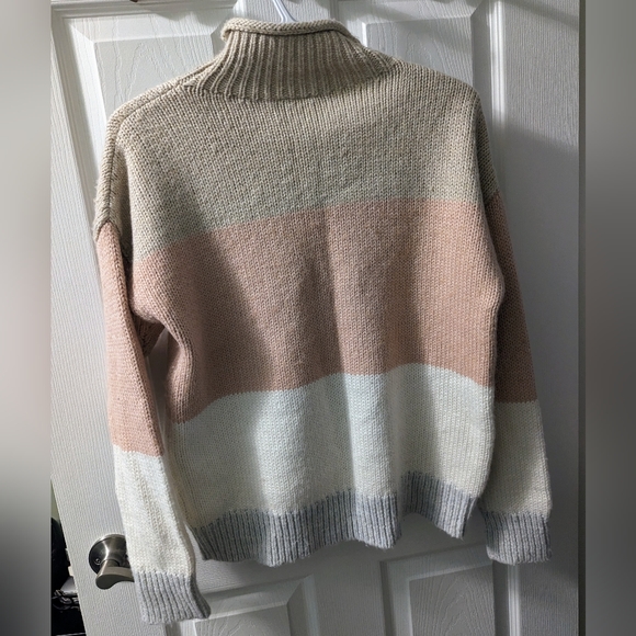 Gap Stripe Mockneck Pullover Sweater in Wool-Blend | Size XS/S - Picture 9 of 12